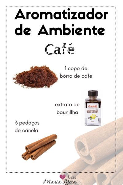 aromatizador de ambiente caseiro café