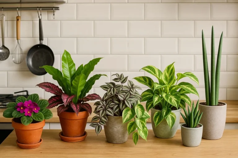 cozinha com plantas